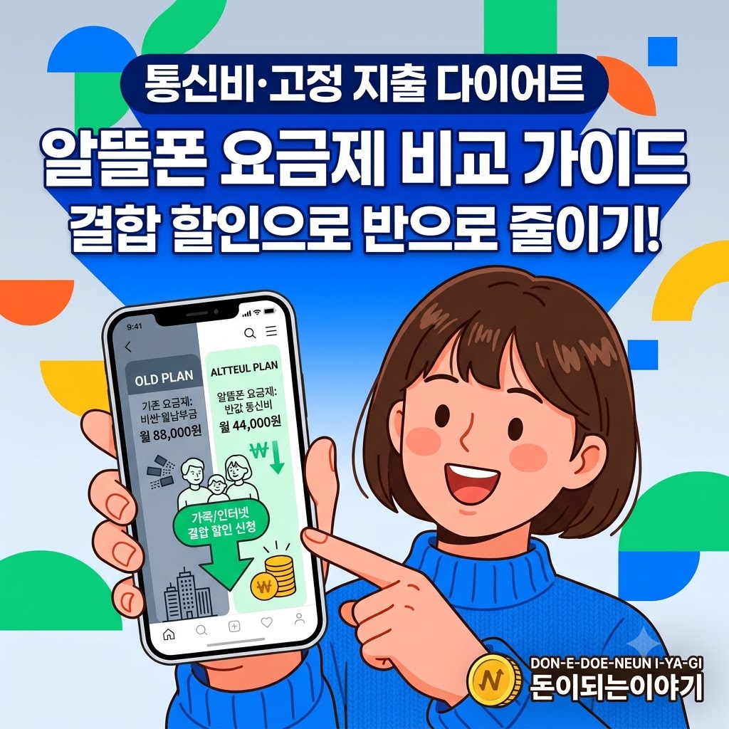 가족 통신비 반값 다이어트를 위한 알뜰폰 인터넷 결합 상품 및 예외 기준