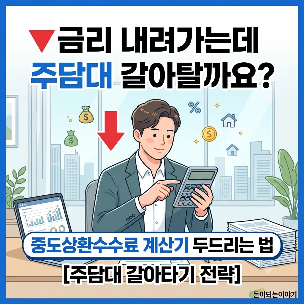 2026년 주택담보대출 갈아타기 가이드: 중도상환수수료 계산 및 이득 타이밍